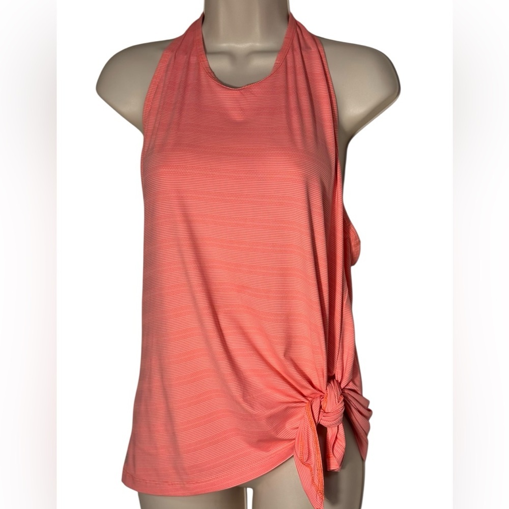 Athleta Pink Sleeveless Tie Front Tank Top